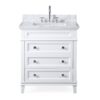 Chans Furniture ZK-1810-V30W 30 Inch Tennant Brand Felix Bathroom Vanity in White