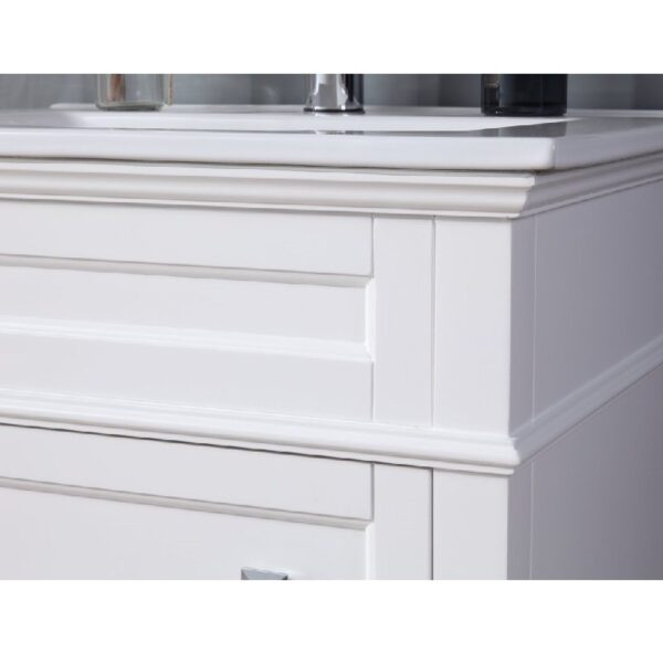 Chans Furniture ZK-1810-Z24W 24 Inch Tennant Brand Felix Bathroom Vanity in White