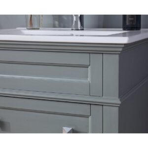 Chans Furniture ZK-1810-Z24CK 24 Inch Tennant Brand Felix Bathroom Vanity in Grey