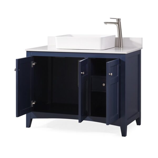 Chans Furniture GD-77333NB 42 Inches Benton Collection Thomasville Casual Style Vessel Sink Bathroom Vanity