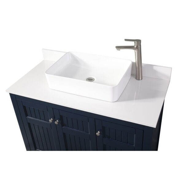 Chans Furniture GD-77333NB 42 Inches Benton Collection Thomasville Casual Style Vessel Sink Bathroom Vanity