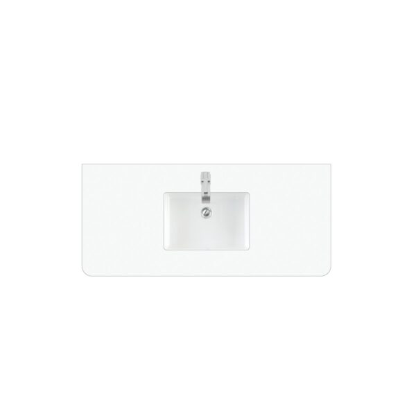 James Martin 060-S48RC-SNK 48 Inch Rectangular Single Hole Porcelain Undermount Bathroom Sink