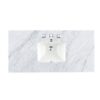 James Martin 090-S48-CAR-SNK 48 Inch Single Sink Carrara White Top with Sink, 3 cm