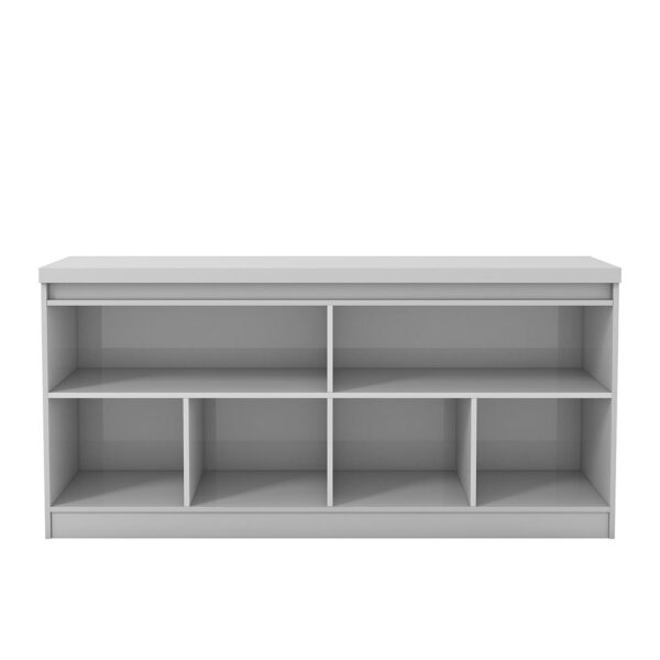 Manhattan Comfort Viennese 62.99 in. 6-Shelf Buffet Cabinet in White Gloss