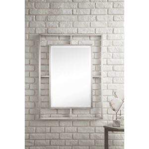 James Martin 105-M30-BNK Boston 30 Inch Rectangular Mirror in Brushed Nickel