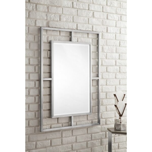 James Martin 105-M30-BNK Boston 30 Inch Rectangular Mirror in Brushed Nickel