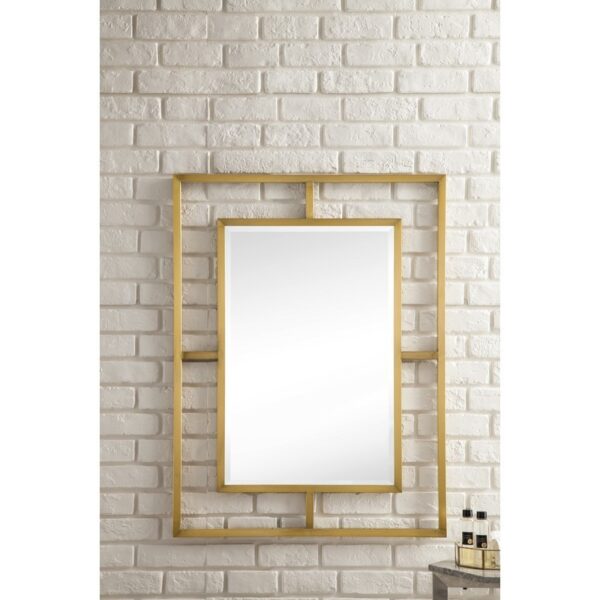 James Martin 105-M30-RGD Boston 30 Inch Rectangular Mirror in Radiant Gold