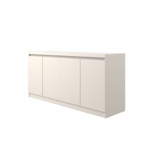 Manhattan Comfort Viennese 62.99 in. 6-Shelf Buffet Cabinet in Off White