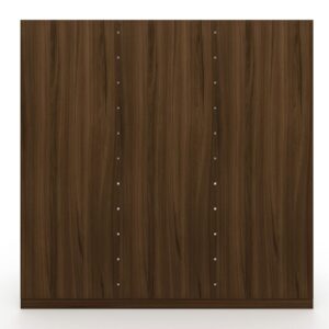 Manhattan Comfort Gramercy Modern Freestanding Wardrobe Armoire Closet in Brown