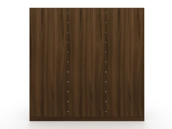 Manhattan Comfort Gramercy Modern Freestanding Wardrobe Armoire Closet in Brown