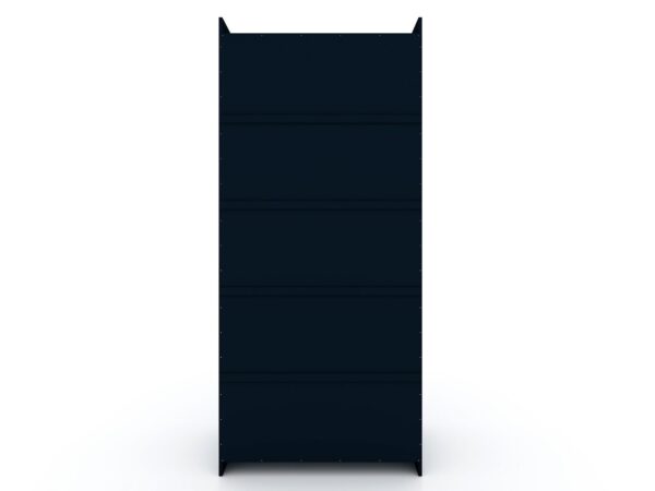 Manhattan Comfort Mulberry Open 2 Sectional Modern Wardrobe Closet with 4 Drawers - Set of 2 in Tatiana Midnight Blue