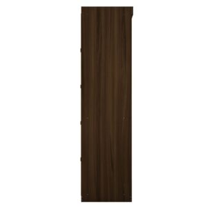 Manhattan Comfort Mulberry Open 3 Sectional Modem Wardrobe Closet with 6 Drawers - Set of 3 in Brown