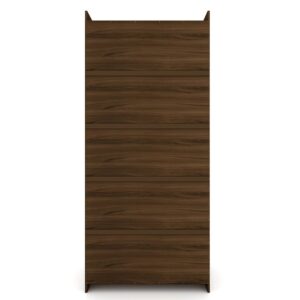 Manhattan Comfort Mulberry Open 3 Sectional Modem Wardrobe Closet with 6 Drawers - Set of 3 in Brown