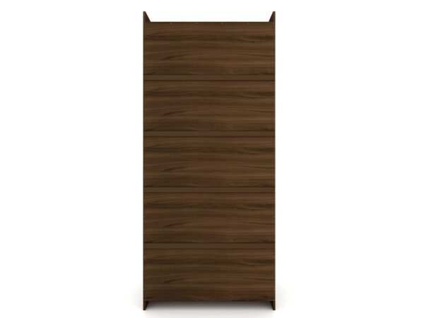 Manhattan Comfort Mulberry 2 Sectional Modern Wardrobe Closet with 4 Drawers - Set of 2 in Brown