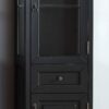 James Martin 147-114-5036 Brookfield 20.5 Inch Linen Cabinet in Antique Black