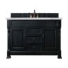 James Martin 147-114-5331-3ENC Brookfield 60 Inch Single Vanity Cabinet with Ethereal Noctis Quartz Top - Antique Black