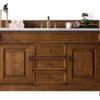 James Martin 147-114-5371-3EJP Brookfield 60 Inch Country Oak Single Vanity with 3 cm Eternal Jasmine Pearl Quartz Top with Sink