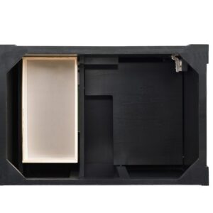 James Martin 147-114-5536 Brookfield 36 Inch Antique Black Single Vanity with Drawers