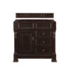 James Martin 147-114-5566 Brookfield 36 Inch Burnished Mahogany Single Vanity with Drawers