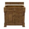 James Martin 147-114-5576-3CAR Brookfield 36 Inch Country Oak Single Vanity with Drawers with 3 cm Carrara Marble Top