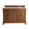 James Martin 147-114-5771-3ENC Brookfield 72 Inch Double Vanity Cabinet with Ethereal Noctis Quartz Top - Country Oak