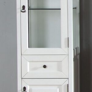 James Martin 147-L20-BW Brookfield 21 Inch Linen Cabinet in Bright White