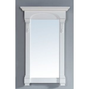 James Martin 147-M26-BW Brookfield 26 Inch Mirror in Bright White