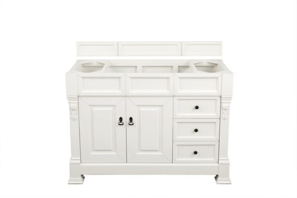 James Martin 147-V48-BW Brookfield 48 Inch Bright White Single Vanity with Drawers