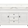 James Martin 147-V60D-BW Brookfield 60 Inch Bright White Double Vanity