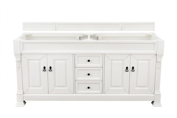 James Martin 147-V72-BW Brookfield 72 Inch Bright White Double Vanity