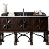 James Martin 150-V60S-ANW-3CAR Balmoral 60 Inch Antique Walnut Single Vanity with 3 cm Carrara Marble Top