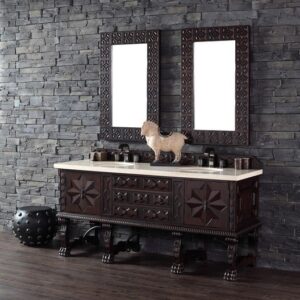 James Martin 150-V72-ANW Balmoral 72 Inch Double Vanity Cabinet in Antique Walnut