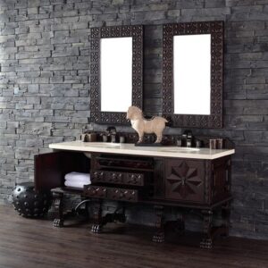 James Martin 150-V72-ANW Balmoral 72 Inch Double Vanity Cabinet in Antique Walnut