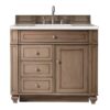 James Martin 157-V36-WW-3ESR Bristol 36 Inch Single Vanity Whitewashed Walnut with 3 CM Eternal Serena Quartz Top