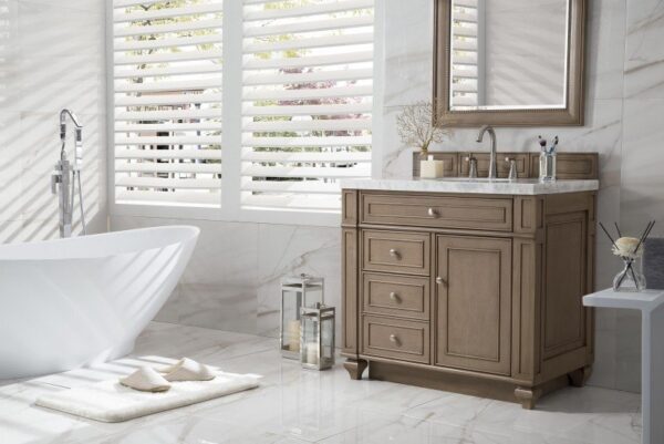 James Martin 157-V36-WW Bristol 36 Inch Single Vanity in Whitewashed Walnut