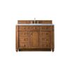 James Martin 157-V48-SBR-3AF Bristol 48 Inch Single Vanity in Saddle Brown with 3 CM Arctic Fall Solid Surface Top