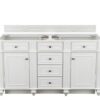 James Martin 157-V60D-BW Bristol 60 Inch Double Vanity in Bright White