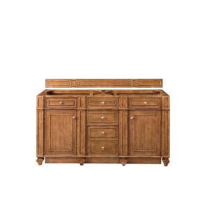 James Martin 157-V60D-SBR Bristol 60 Inch Double Vanity in Saddle Brown