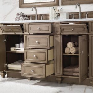 James Martin 157-V72-WW Bristol 72 Inch Double Vanity in Whitewashed Walnut