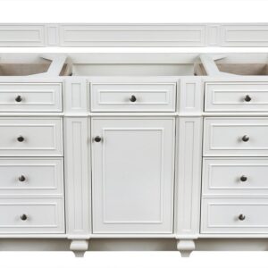 James Martin 157-V60S-BW Bristol 60 Inch Single Vanity in Bright White