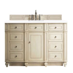 James Martin 157-V60S-3WZ Bristol 60 Inch Single Vanity with 3cm White Zeus Quartz Top