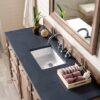 James Martin 157-V60S-WW-3CSP Bristol 60 Inch Single Vanity in Whitewashed Walnut with 3 cm Charcoal Soapstone Quartz Top with Sink