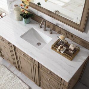 James Martin 157-V60S-WW Bristol 60 Inch Single Vanity in Whitewashed Walnut