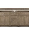 James Martin 157-V72-WW Bristol 72 Inch Double Vanity in Whitewashed Walnut