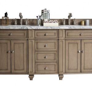 James Martin 157-V72-WW Bristol 72 Inch Double Vanity in Whitewashed Walnut