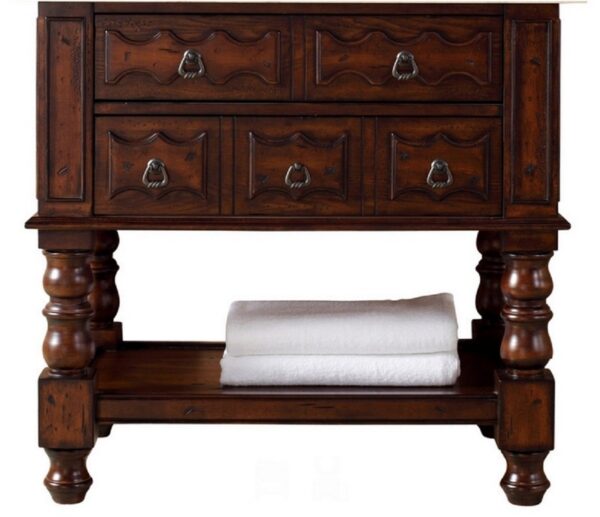 James Martin 160-V36-ACG Castilian 34 Inch Single Vanity Cabinet in Aged Cognac