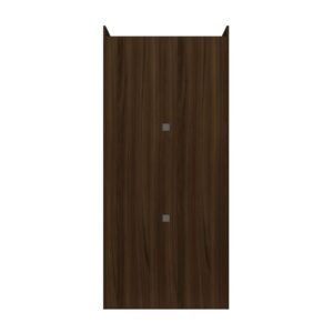 Manhattan Comfort Mulberry 35.9 Open Double Hanging Modern Wardrobe Closet with 2 Hanging Rods in Brown