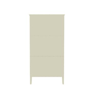 Manhattan Comfort Crown Full Wardrobe with Hanging and 2 Drawers in Off White