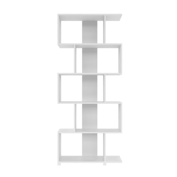 Manhattan Comfort Charming Petrolina Z-Shelf with 5 shelves in White