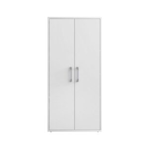 Manhattan Comfort Eiffel Storage Cabinet in White (Set of 2)